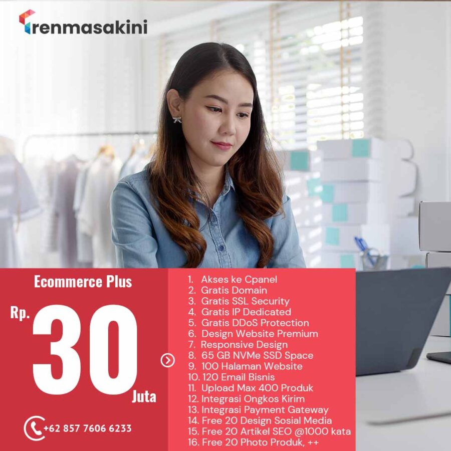 Paket Website Ecommerce Plus