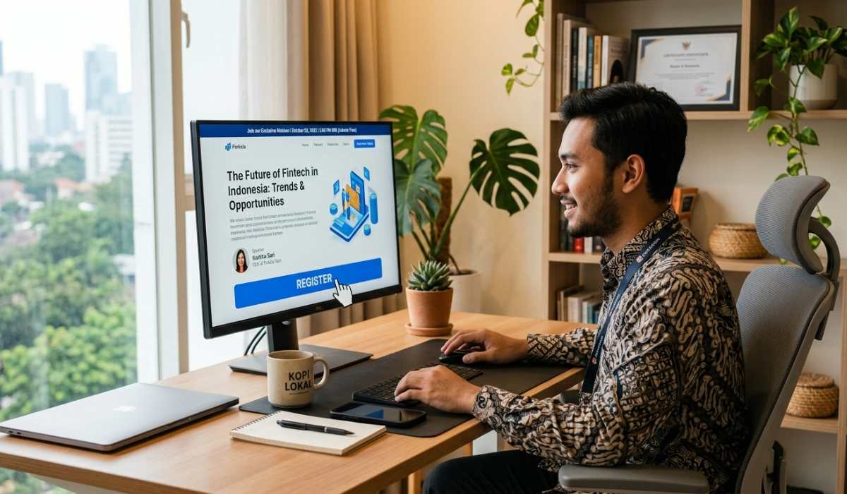 website landing page