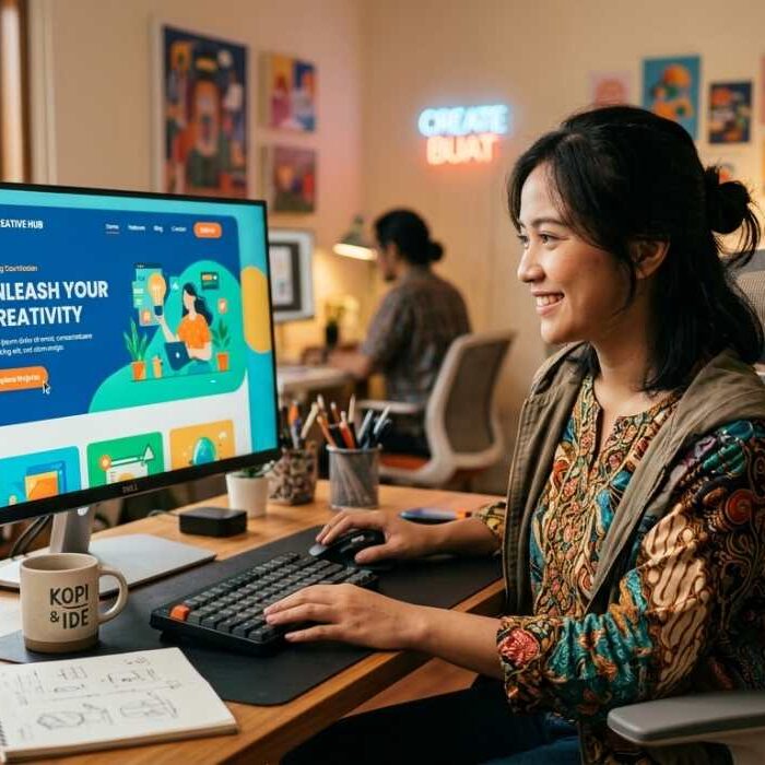 website landing page